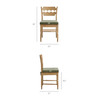 Jax Oak Wood Dining Chair With Wavy Razor Back and Cushion by Modway / EEI-7517
