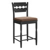Jax Oak Wood Counter Stool With Wavy Razor Back and Cushion by Modway / EEI-7518