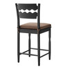Jax Oak Wood Counter Stool With Wavy Razor Back and Cushion by Modway / EEI-7518