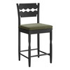 Jax Oak Wood Counter Stool With Wavy Razor Back and Cushion by Modway / EEI-7518