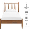 Zane Twin Size Spindle Bed Frame by Modway / MOD-7301