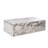 Ark Rectangle Cocktail Table in Genuine Viola Marble / ARKCTVA
