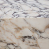 Ark Square Pedestal End Table in Genuine Viola Marble / ARKETVA