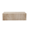 Ark Rectangle Cocktail Table in Genuine Beige Marble / ARKCTBE