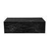 Ark Rectangle Cocktail Table in Genuine Black Marble / ARKCTBL