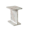 Iris I-Beam Accent Table in Genuine Natural Marble / IRISATNA