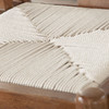 Nara Wishbone Wood Dining Chair in Walnut Finish w/ Woven Natural Rope Seat / NARADCWA1PK