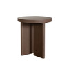 Aspen Round End Table in Dark Oak finish / ASPENETOA