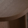 Aspen Round End Table in Dark Oak finish / ASPENETOA