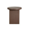 Aspen Round End Table in Dark Oak finish / ASPENETOA