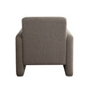 Kona Open Arm Accent Chair in Mink Polyester Fabric / KONACHMK