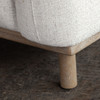 Larson Sofa in Light Barley Polyester Fabric with Wood Trim & Leg / LARSONSOLB