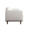 Larson Sofa in Light Barley Polyester Fabric with Wood Trim & Leg / LARSONSOLB