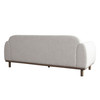Larson Sofa in Light Barley Polyester Fabric with Wood Trim & Leg / LARSONSOLB