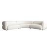 Micah 3PC Sectional in Elite Ivory Polyester Fabric / MICAHIV3PCSECT