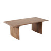 Nara Rectangular Cocktail Table in Caramel/Walnut Finish / NARACTCR
