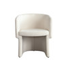 Tess Dining Chair in Elite Ivory Polyester Fabric / TESSDCIV