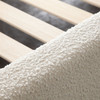 Cloud2 43" Low Profile Eastern King Bed in Ivory Boucle Fabric / CLOUD2IVEKBED