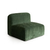 Echo Armless Chair in Spruce Green Fabric / ECHOACSP