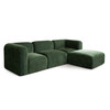 Echo 4PC Reversible Sectional in Spruce Green Fabric / ECHO2SC1AC1OTSP