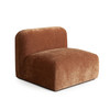Echo Armless Chair in Amber Fabric / ECHOACAM