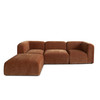 Echo 4PC Reversible Sectional in Amber Fabric / ECHO2SC1AC1OTAM
