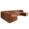Echo 6PC Reversible Sectional in Amber Fabric / ECHO2SC3AC1OTAM