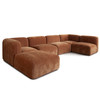 Echo 6PC Reversible Sectional in Amber Fabric / ECHO2SC3AC1OTAM