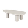 Echo Cocktail Table in Ivory Cement Finish / ECHOCTIV