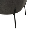 Status Accent Chair in Grey Fabric with Metal Leg / STATUSCHGR