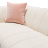 Venus Cream Fabric Sofa w/ Contrasting Pillows & Gold Finished Metal Base / VENUSSOCM