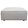 Vice Square Ottoman in Barley Fabric / VICEOTBA