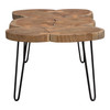 Joss Natural Acacia One of a Kind Live Edge Rectangle Cocktail Table w/ Black Hairpin Legs / JOSSRCTNA