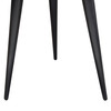 Vortex Round End Table in Solid Mango Wood Top in Black Finish & Iron Legs / VORTEXETBL