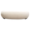Pascal Sofa in Bone Boucle Textured Fabric w/ Contoured Arms & Back / PASCALSOBO