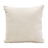 Set of (2) 16" Square Accent Pillows in Bone Boucle Textured Fabric / PILLOW16BO2PK