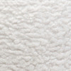 Set of (2) 10" Round Accent Pillows in White Faux Sheepskin / PILLOWBALLWH2PK