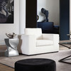 Muse Accent Chair in Mist White Performance Fabric / MUSECHWH