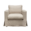 Savannah Slip-Cover Chair in Sand Natural Linen / SAVANNAHCHSD