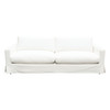 Savannah Slip-Cover Sofa in White Natural Linen / SAVANNAHSOWH