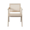 Carter Dining/Accent Chair in Solid Wood Frame in Natural Finish w/ Natural Cane Seat Back / CARTERCHNA