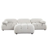 Paloma 4PC Modular 111 Inch Reversible Chaise Sectional in Light Cream Velvet / PALOMA1LC1AC1RC1OTCM