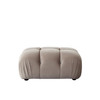 Paloma Rectangle Ottoman in Mink Tan Velvet / PALOMAOTTN