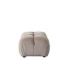 Paloma Rectangle Ottoman in Mink Tan Velvet / PALOMAOTTN