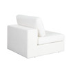 Muse Armless Chair in Mist White Performance Fabric / MUSEACWH