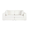 Muse 2PC Modular Sofa in Mist White Performance Fabric / MUSE2SCWH