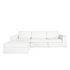 Muse 4PC Modular Reversible Chaise Sectional in Mist White Performance Fabric / MUSE2SC1AC1OTWH