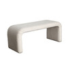 Conrad Accent Bench in Ivory Boucle Fabric / CONRADBEIV
