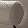 District Accent Chair in Ivory Boucle Fabric w/ Black Metal Frame / DISTRICTCHIV