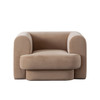 Form Chair in Camel Performance Velvet / FORMCHCA